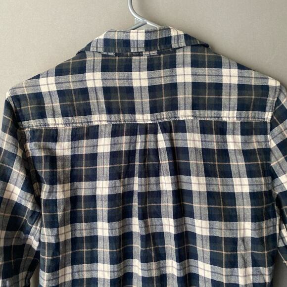 Urban Outfitters BDG sz XS blue green cotton button shirt - Picture 9 of 10